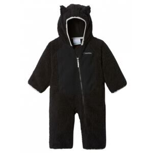 Columbia Infant Fox Bear Baby Black Sherpa Bunting One-Piece 0-3 Months WARM